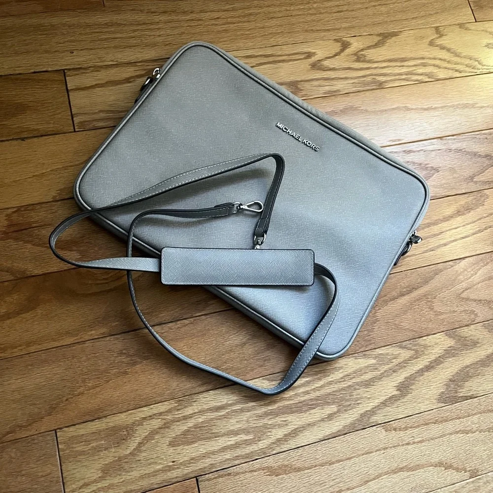 Michael Kors Gray Laptop Bag
